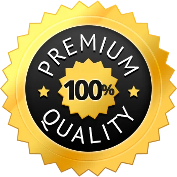 Premium quality badge highlighting exterior painting Calgary services