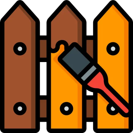 Fence painting icon