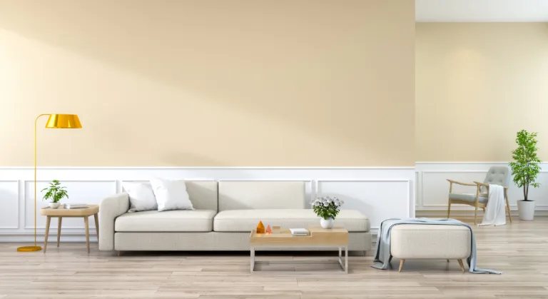 Surface prep and priming before eco-friendly painting in a Calgary home